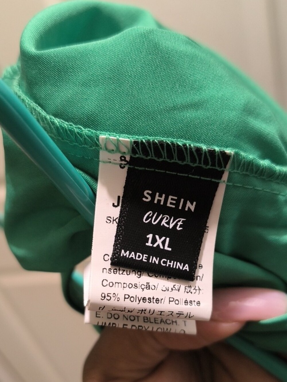 SHEIN Teal Green Halter Neck Wide-Leg Jumpsuit - Picture 5 of 5